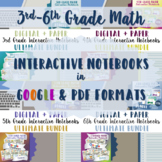 Math Interactive Notebook Ultimate Bundle for Grades 3-6 ⭐