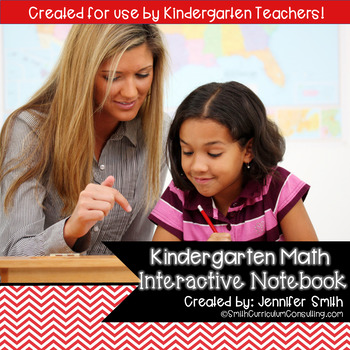 Preview of Math Interactive Notebook for Kindergarten Math - Kinder Math TEKS CCSS