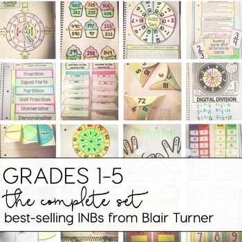 Preview of Math Interactive Notebooks: 1st - 5th Grade {THE COMPLETE SET}