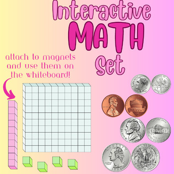 Preview of Math Interactive Resource for Whiteboards or Bulletin Boards | Clip Art | K-2