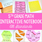 Math Interactive Notebook {5th Grade Common Core: All Stan