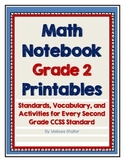 Math Interactive Notebook Printables -Grade 2