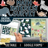 Math Interest and Attitudes | Digital Sticker Survey | Edi