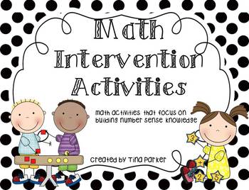 Preview of Math Intervention Activities (and Lesson Plans)