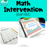Math Intervention Binder Bundle