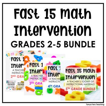 Preview of Math Intervention Binder Hands-on Lessons Grades 2-5 YEARLONG BUNDLES