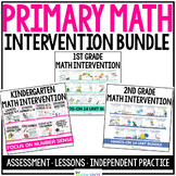 Primary Math Intervention Bundle | Kindergarten, 1st and 2