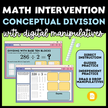 Preview of Math Intervention: Conceptual Division with Digital Manipulatives