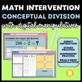 Math Intervention: Conceptual Division with Digital Manipulatives