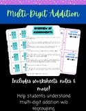 Math Intervention: Multi-Digit Addition w/o Regrouping |No