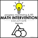 Math Intervention Solution: Geometry Progress Monitoring RTI