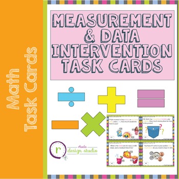Preview of NWEA MAP Prep Math Practice Task Cards Measurement & Data RIT Band 181-190