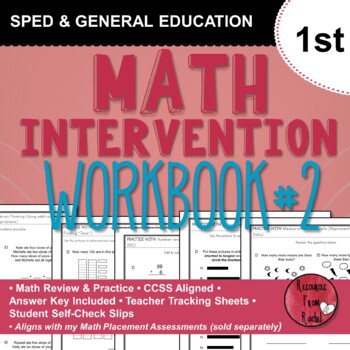 Preview of Math Intervention Workbook 1st grade - Book 2