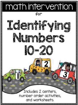 Preview of Math Intervention for Numbers 11-20 (Teen Numbers)