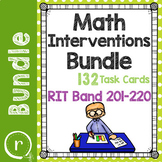 NWEA MAP Prep Math Practice Task Cards RIT Band 201-220 In