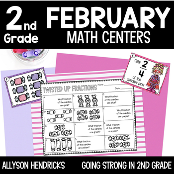 Preview of February Math Centers 2nd Grade