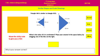 Preview of Math Jam Interactive Slides - 7th Gr Cate 3