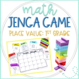 Math Jenga Game Cards for 1st Grade Place Value and Number Sense