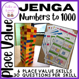 Math Jenga Game - Grade 3 PLACE VALUE - Numbers to 1000