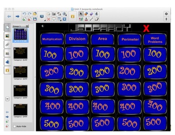 Preview of Math Jeopardy