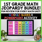 1st Grade Math Jeopardy Games BUNDLE for EVERY First Grade