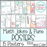 Math Jokes and Puns Classroom Décor Posters