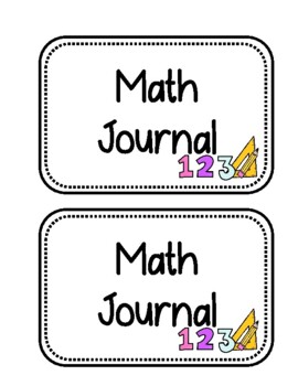 Preview of Math Journal