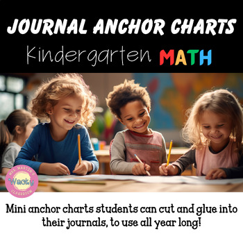 Preview of Math Journal Anchor Charts for Kindergarten