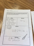 May Morning Work Math Journal Worksheets 1st, 2nd, 3rd, 4t