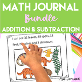 Kindergarten Grade 1 Math Journal Prompts Bundle  | Common