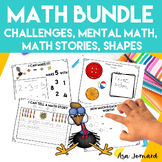 Math Journal Bundle | Challenges | Mental Math  | Math Sto