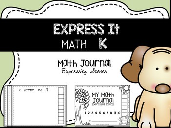 Preview of MATH EXPRESS IT {Expressing Scenes} Journal. DISTANCE LEARNING PACKET