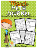 Math Journal March (Common Core Aligned)