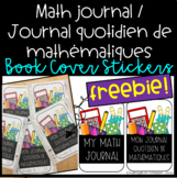Math Journal / Journal de maths Sticker Cover FREEBIE!