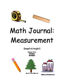 Preview of Measurement | Math Journal | Length | Height
