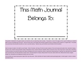 Math Journal Packet (Complete-5th Grade)