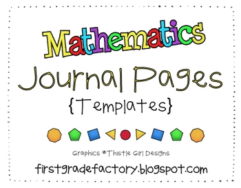 Preview of Math Journal Pages {Templates}