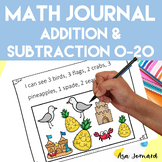 Kindergarten Grade 1 Math Journal Prompts | Common Core Al