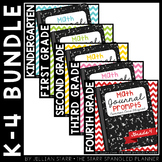Math Journal Prompts {Aligned to Common Core} K-4 Bundle