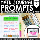 2nd Grade Open-Ended Math Journal Prompts | Numberless Word Problems