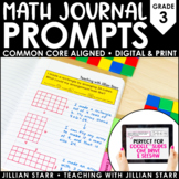 3rd Grade Open-Ended Math Journal Prompts | Numberless Word Problems