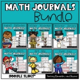 Digital Kindergarten & First Grade Math Journal Prompts Bu