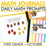 First-Grade Math Journal Prompts | October and Halloween