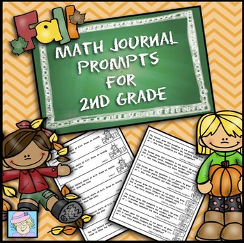 Preview of Fall Math Journal Prompts 2nd Grade