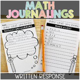 Math Journal Writing Response | Printable & Digital | Google