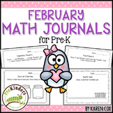 Math Journals: FEBRUARY Preschool Kindergarten PreK