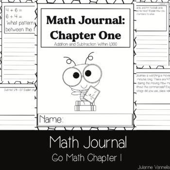 Preview of Math Journals | Go Math Grade 3 | Chapter 1