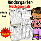 Math Journals Kindergarten Worksheets for Preschool