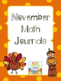 Math Journals for November