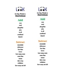 Math Key Words Bookmark